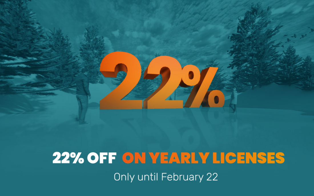 Save 22% on all annual Enscape licenses!
